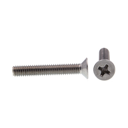 Prime-Line Machine Screw, Metric, Flat Head, Phillip Drive M4-0.7 X 25MM A2-70 Stainless Steel 10PK 9121192